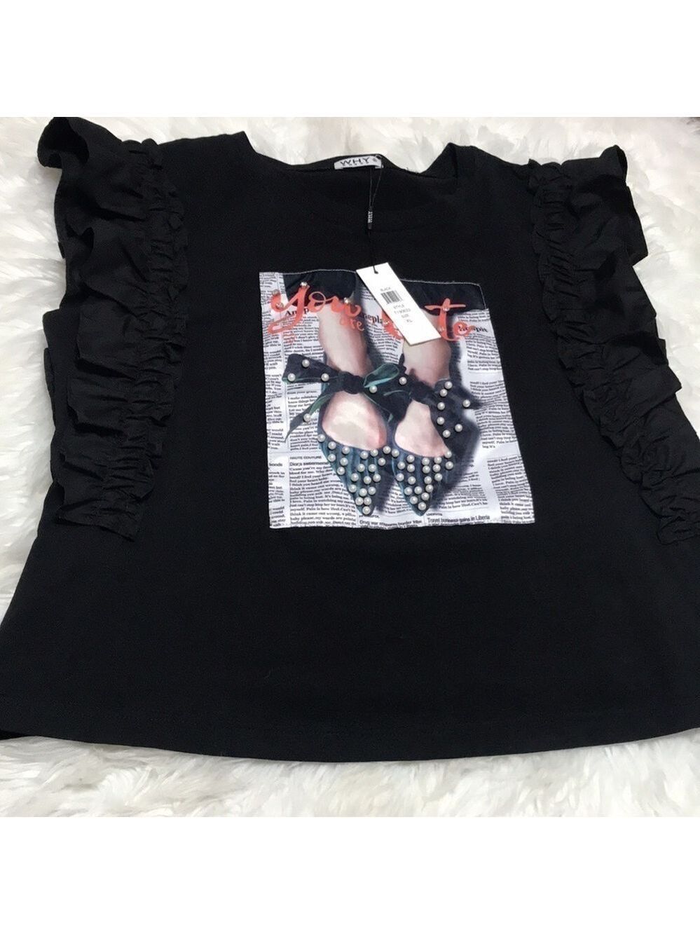Why Dress Ruffled Top Sz X-Large - Picture 10 of 10